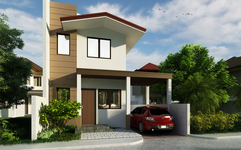 Small two storey house PHD-2015009 - Pinoy House Designs