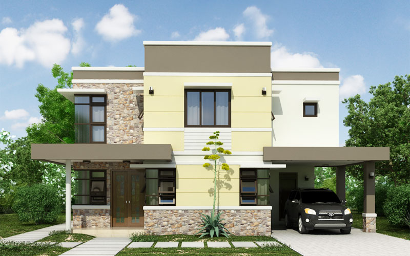 Two storey house PHD-2015011 - Pinoy House Designs