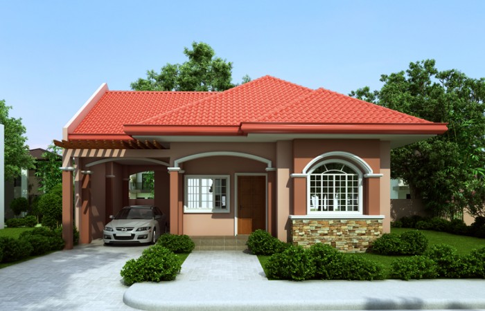 One storey house design, PHD-2015005 - Pinoy House Designs