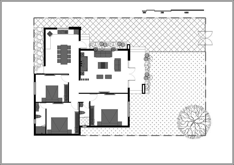 Small Modern House Floor Plan