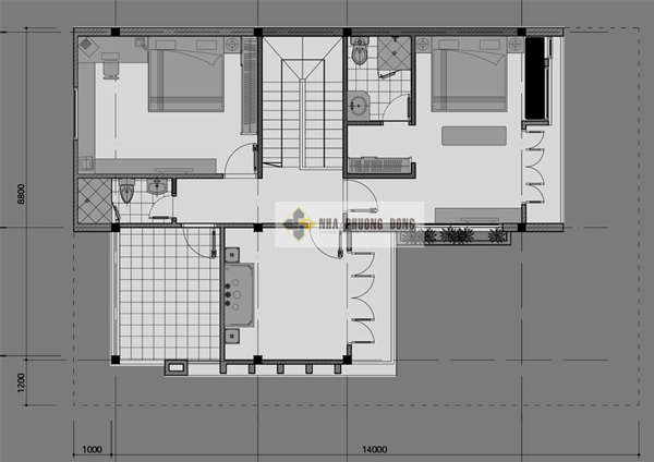 two story contemporary house design second floor