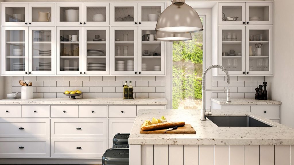 Picture of Stylish White Kitchen Expressions and Impressions 