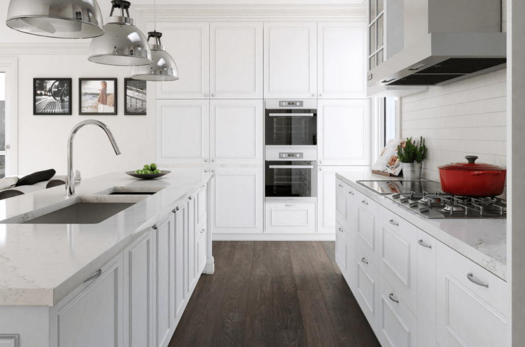 Picture of Stylish White Kitchen Expressions and Impressions 