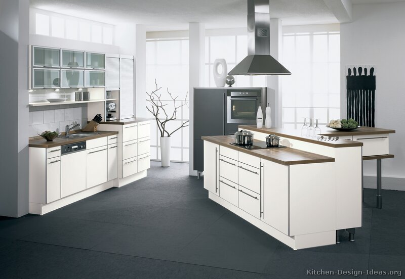 Picture of Stylish White Kitchen Expressions and Impressions 