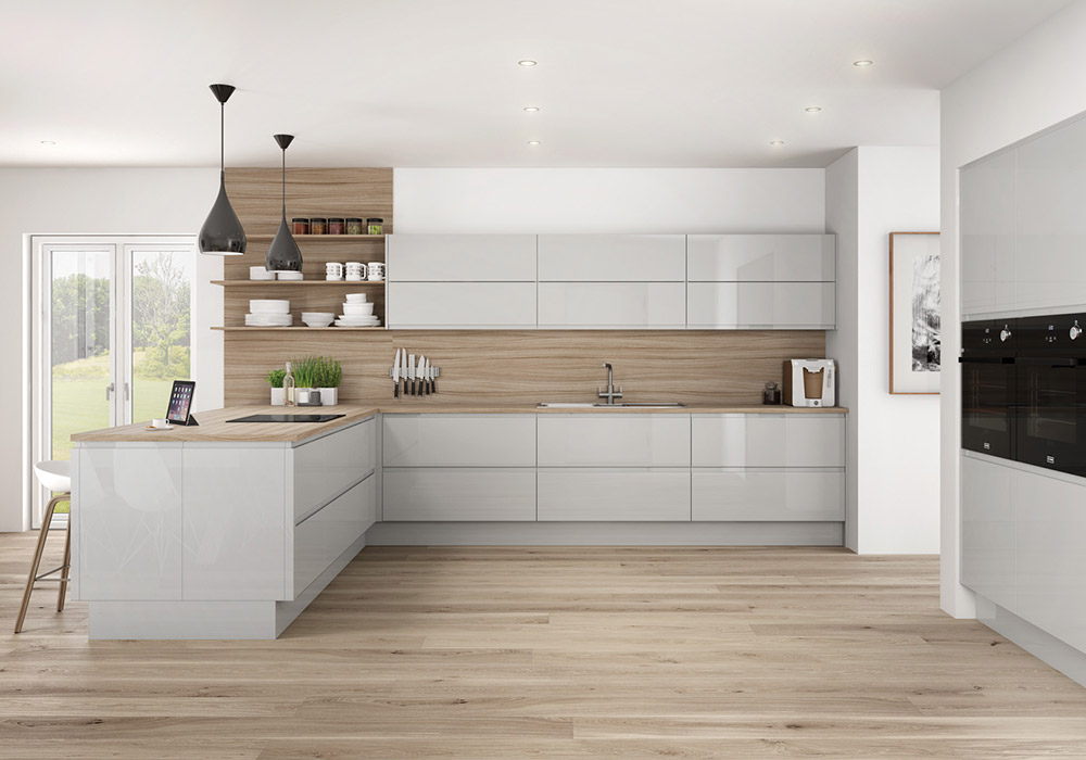 Picture of Stylish White Kitchen Expressions and Impressions 