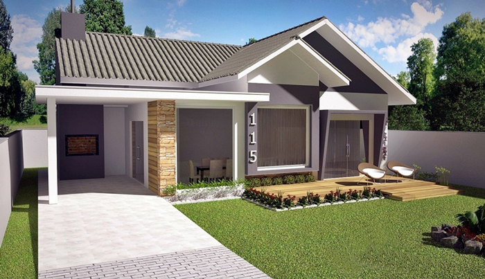 American-style 3 Bedroom House Plan