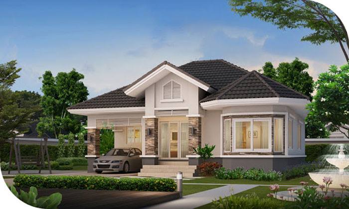 Picture of Attractive Single Floor 2 Bedroom House Design
