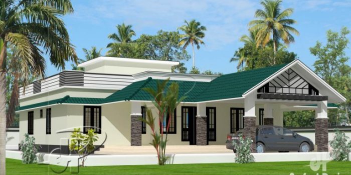 Picture of Three Bedroom Modern Bungalow House 