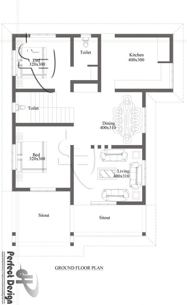 Picture of Two Bedroom Modern Bungalow House