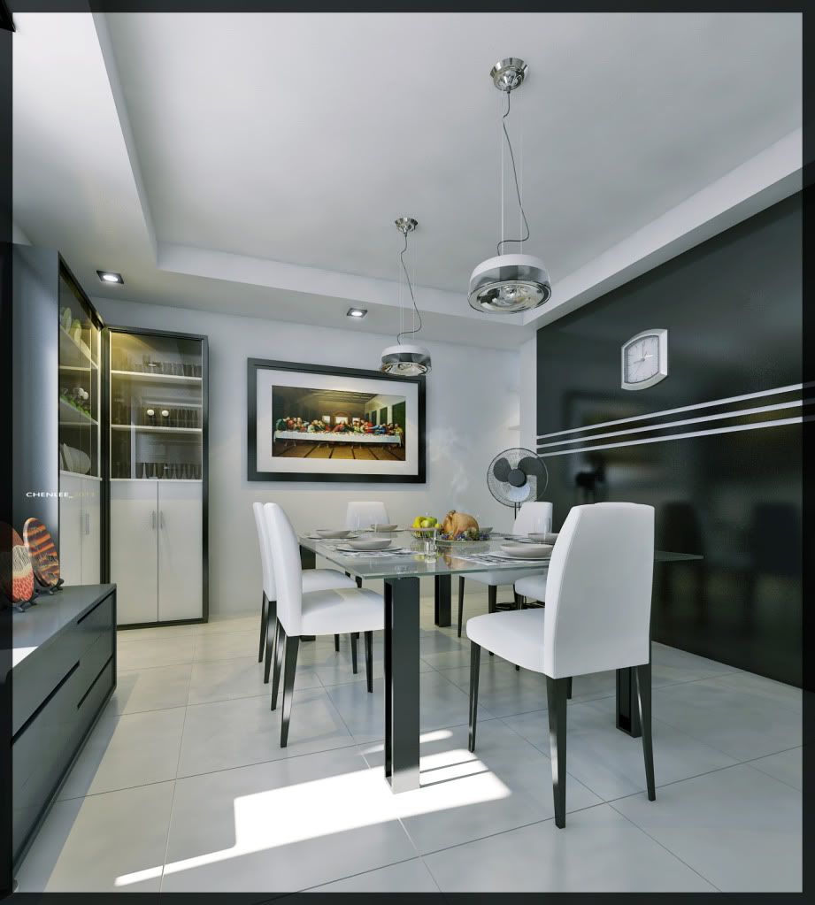 Striking Two Story Contemporary Residential House with Interior Design ...