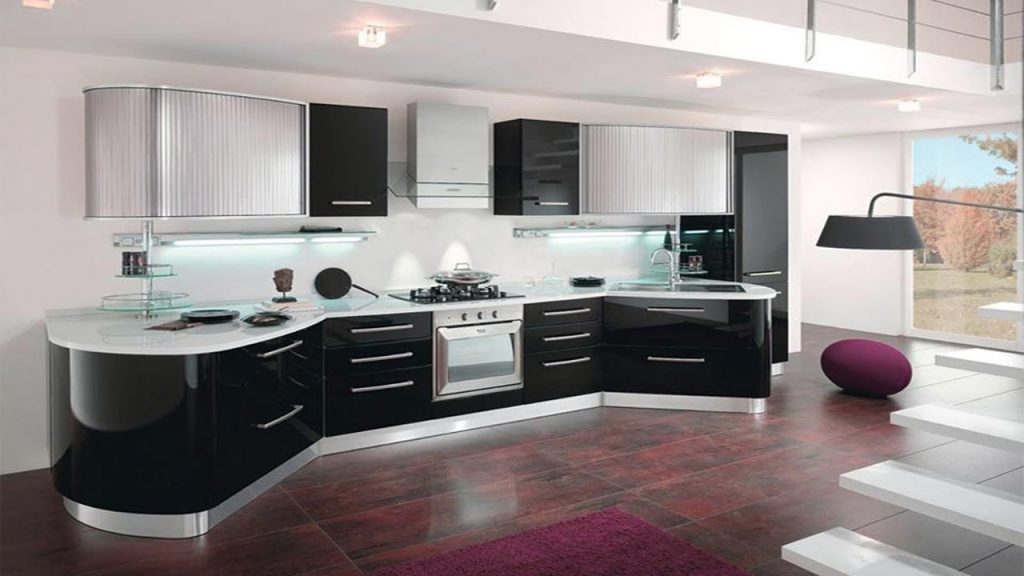 Picture of Trendy Monochromatic Black and White Kitchens