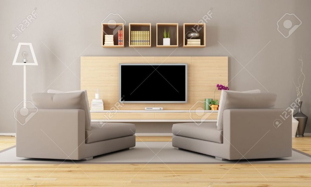 Picture of Splendid Concepts of Living Room and TV Entertainment 