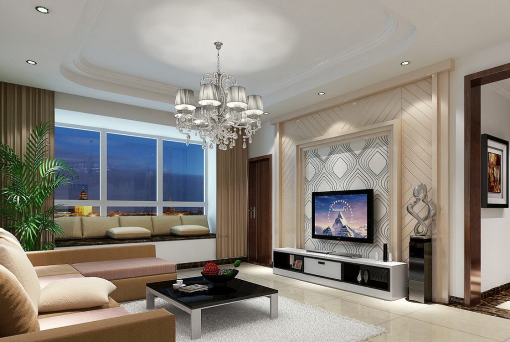 Picture of Splendid Concepts of Living Room and TV Entertainment 
