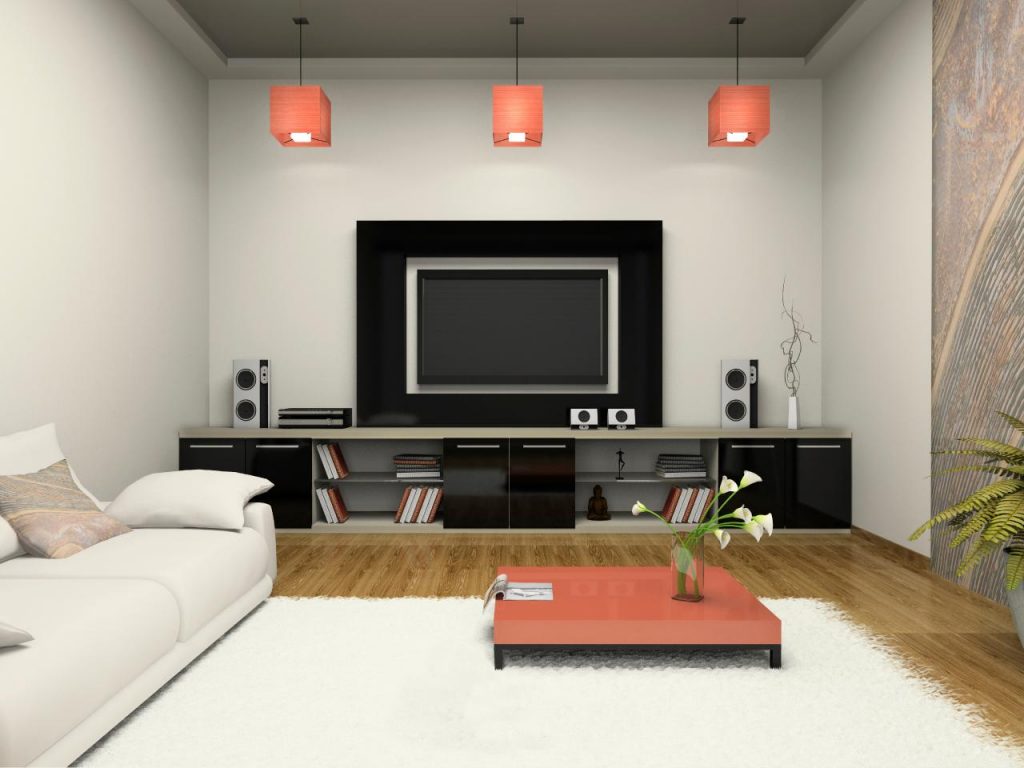 Picture of Splendid Concepts of Living Room and TV Entertainment 