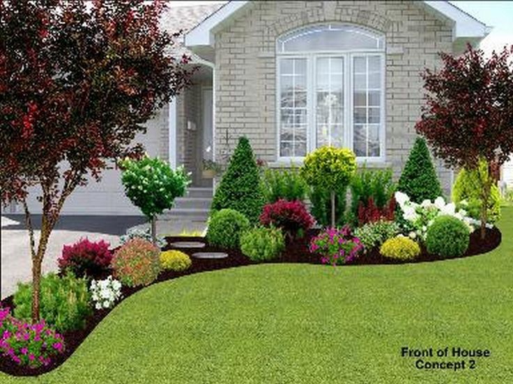 Picture of Lovely House Gardening and Landscaping Concepts 