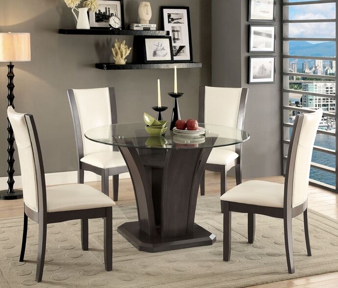 Picture of Fascinating Round Glass Tables for Deluxe Dining 