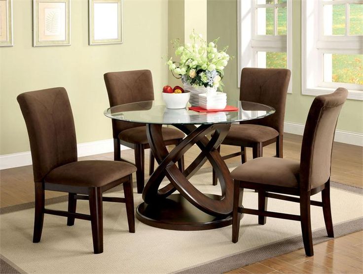 Picture of Fascinating Round Glass Tables for Deluxe Dining 