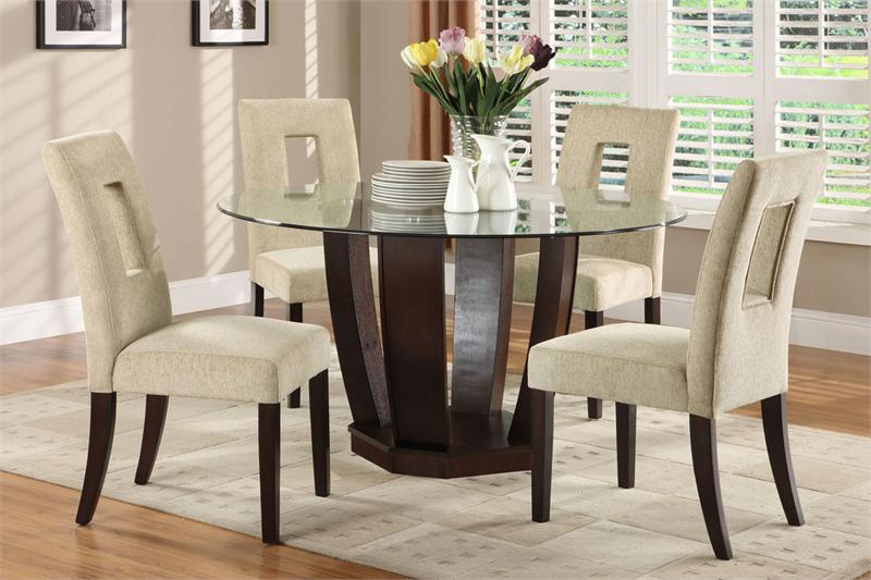 Picture of Fascinating Round Glass Tables for Deluxe Dining 