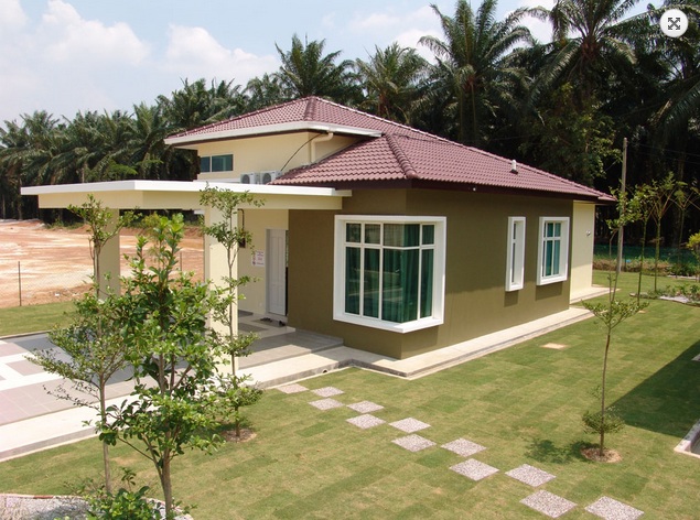 Picture of Artistic Modern Bungalow House with Melodramatic Interior Design
