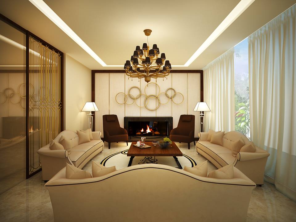 Picture of Melodramatic Expressions of Elegant Living Room Designs
