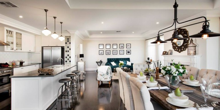Picture of Serene Elevated House with Traditional Exterior and Contemporary Interior 