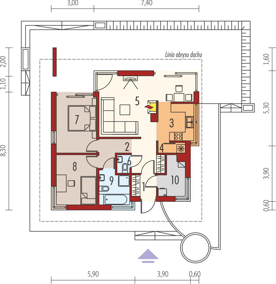 Picture Electrifying Single Story Residential House 