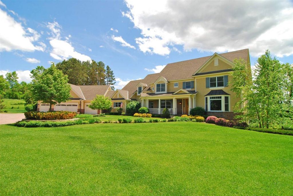 Picture of Blend and Harmony of Houses and Beautiful Landscaping 