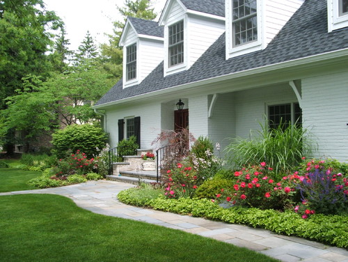 Picture of Blend and Harmony of Houses and Beautiful Landscaping 
