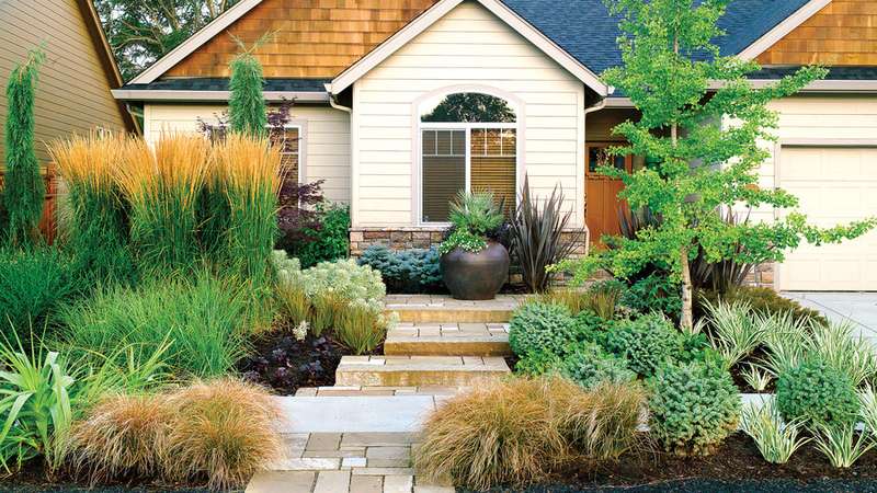 Picture of Blend and Harmony of Houses and Beautiful Landscaping 