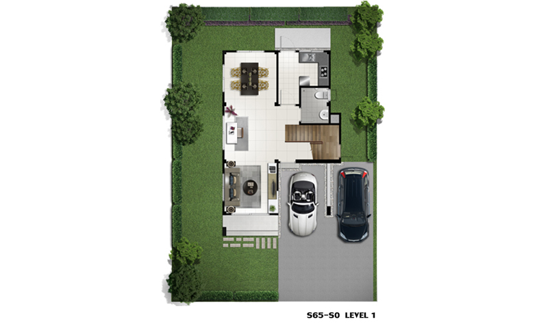 Picture of Conversational Three Bedroom Modern House 