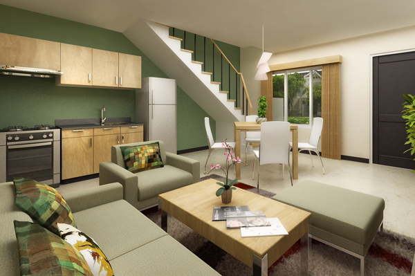 Picture of Evolving Interior Design of Slender Two Story Country House 