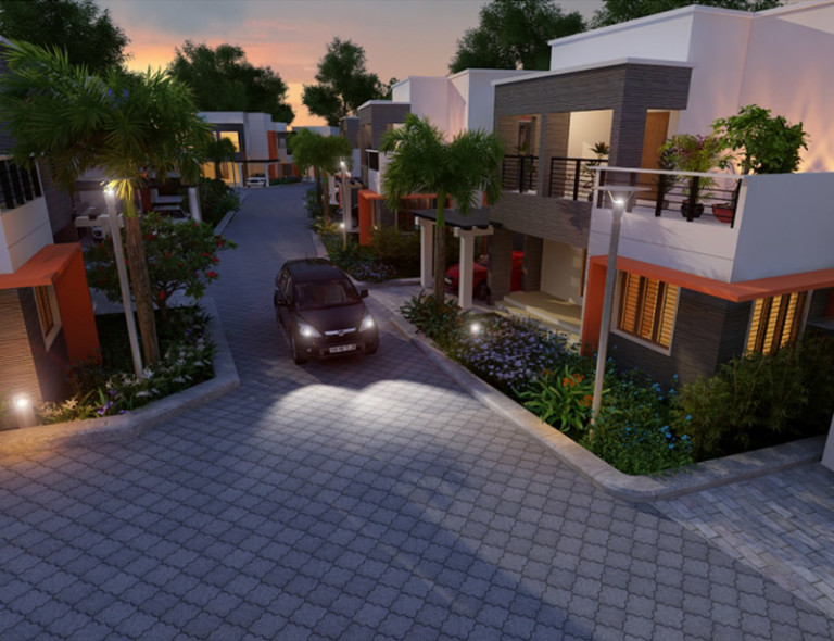 Picture of Contemporary Double Story House with Gorgeous Exterior