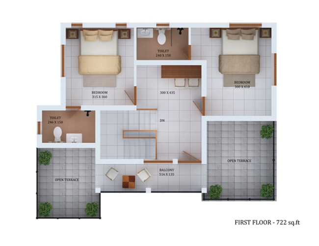 Picture of Contemporary Double Story House with Gorgeous Exterior