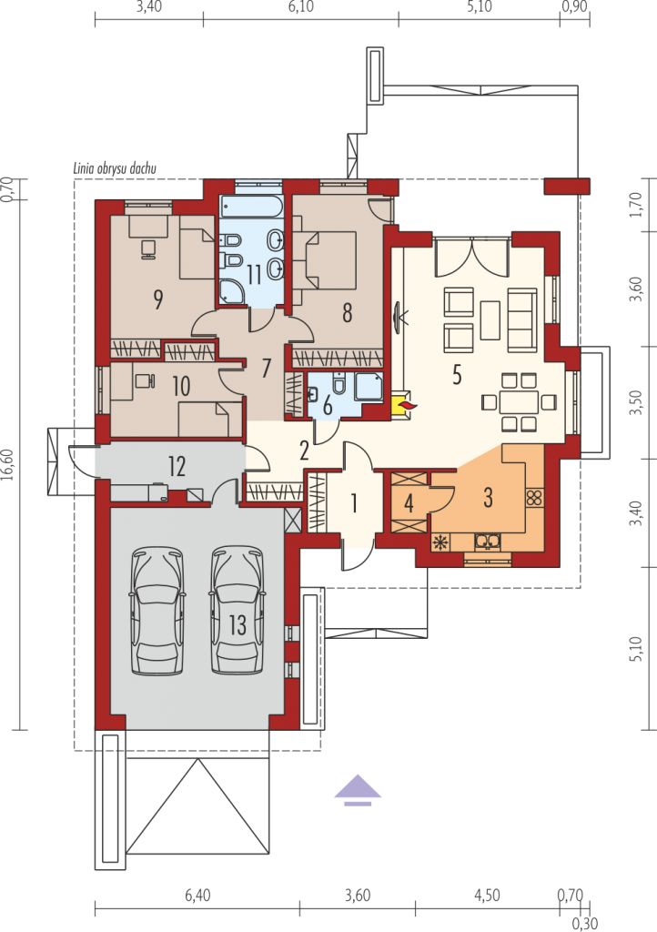 Picture of Vibrant Characteristics of Single Story Contemporary House