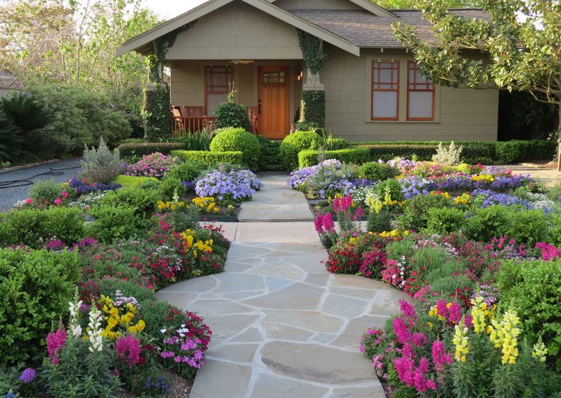 Picture of Beauty of House with Landscaped Yards
