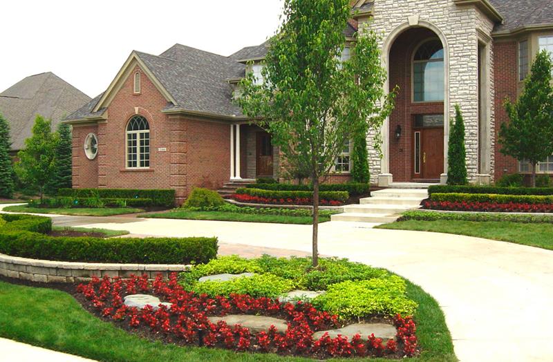 Picture of Beauty of House with Landscaped Yards
