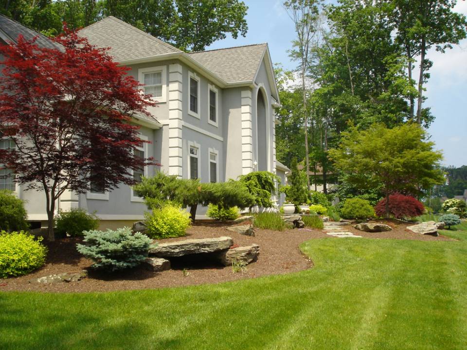 Picture of Beauty of House with Landscaped Yards