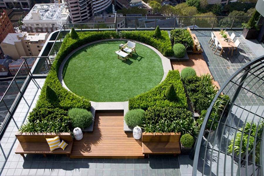 Picture of Gorgeous Landscape and Gardens in Rooftop Terraces