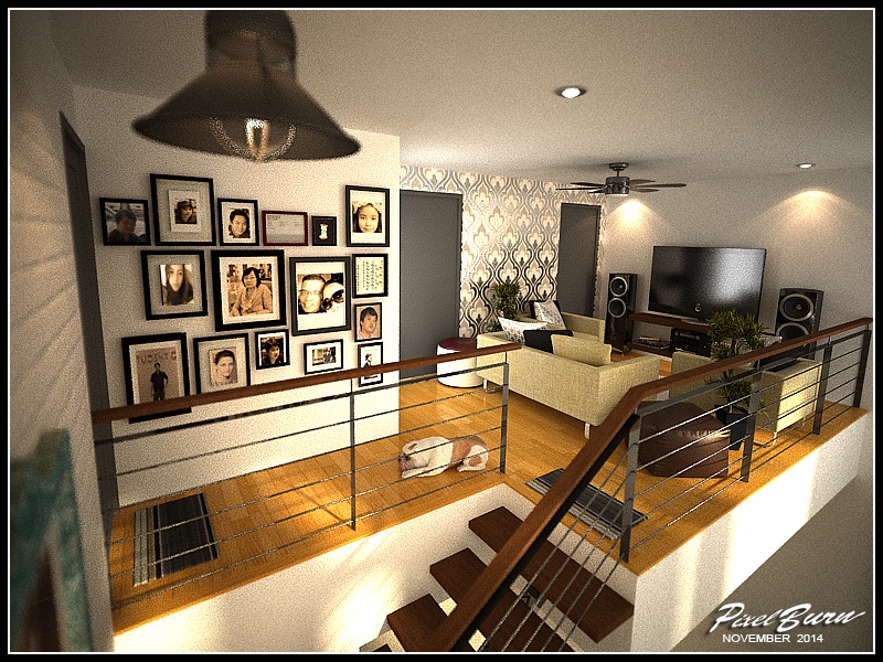 Picture of Inventive Interior Scheme of Contemporary Two Story Residence