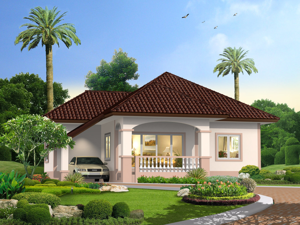 Terrace Front Simple Small Bungalow House Design Philippines