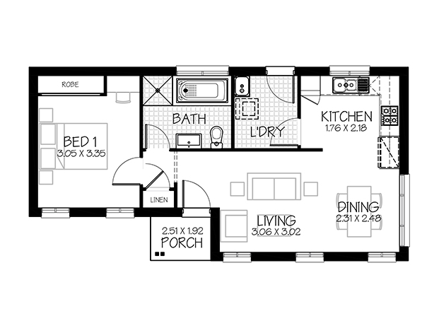 Picture of Simple and Affordable One Bedroom Residence