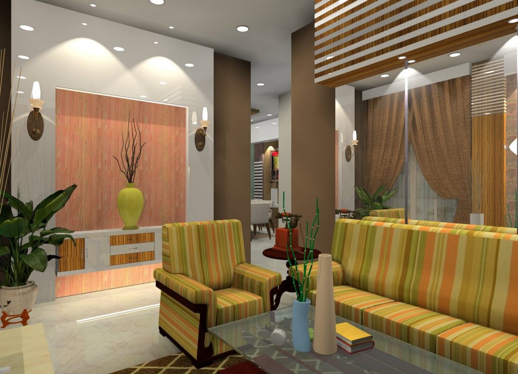 Picture of Lovely Interior Design of One Story Modern House 