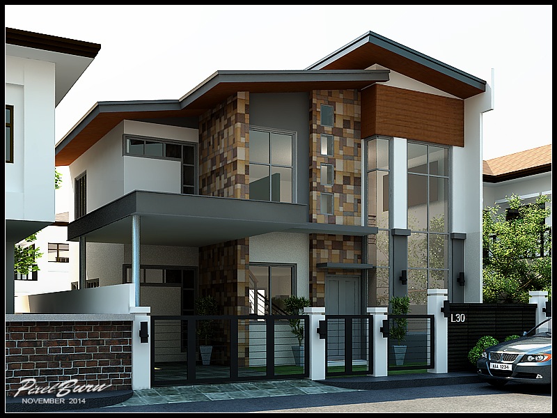 Picture of Inventive Interior Scheme of Contemporary Two Story Residence