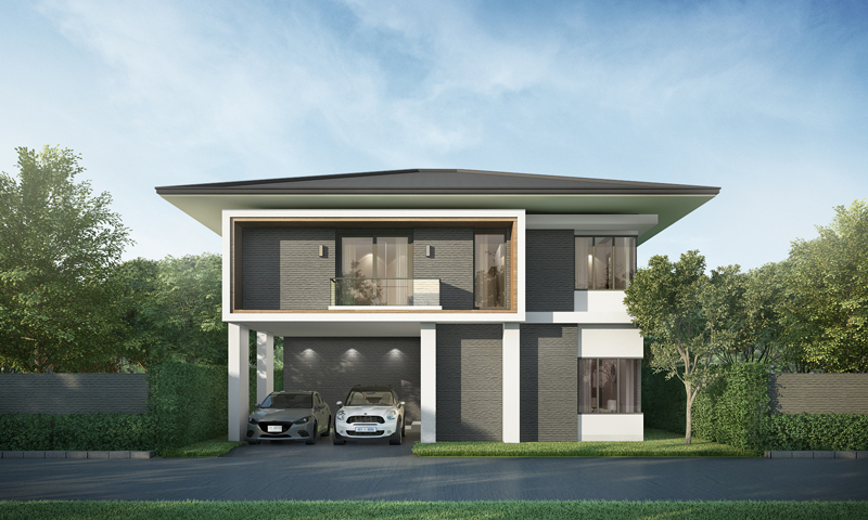 Picture of Esteemed Four Bedroom Contemporary House Plan 