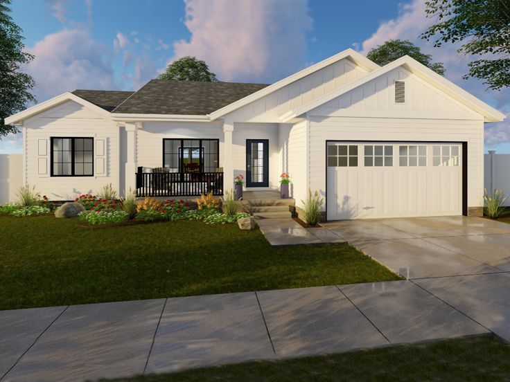 Picture of Desirable Ranch Home Plan with Traditional Flair