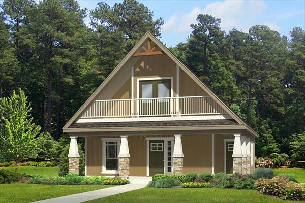 Picture of Pleasant Two Bedroom Cottage Home Plan