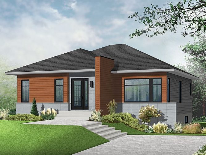 Fascinating One Story Contemporary House Plan - Pinoy House Designs