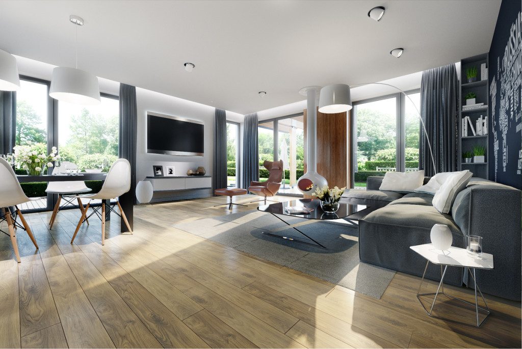 Picture of Eye Catching Modern Home Plan with Interior Concepts