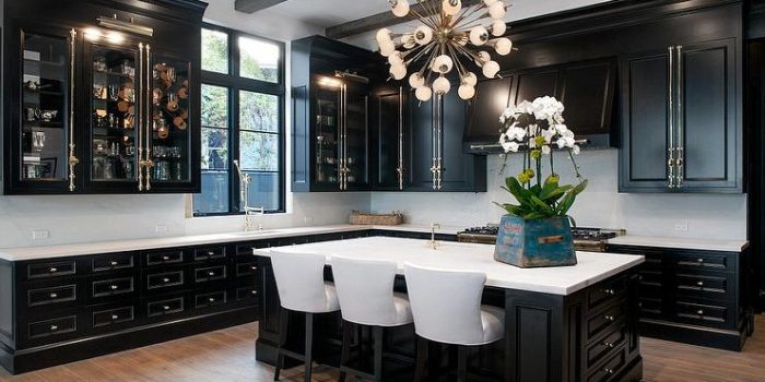 Picture of Magnetic Black Kitchen Cabinets
