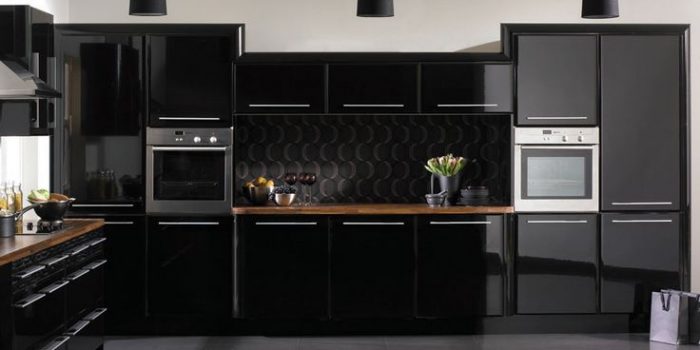 Picture of Magnetic Black Kitchen Cabinets